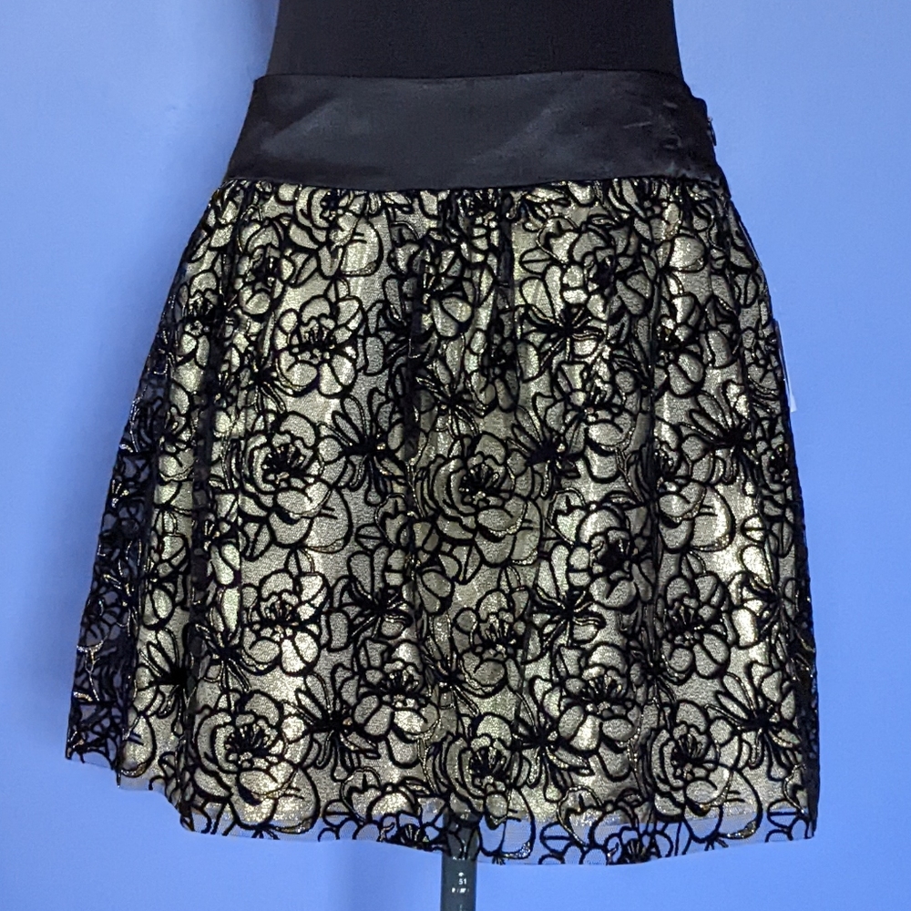 Charlotte Russe Metallic Mini Skirt